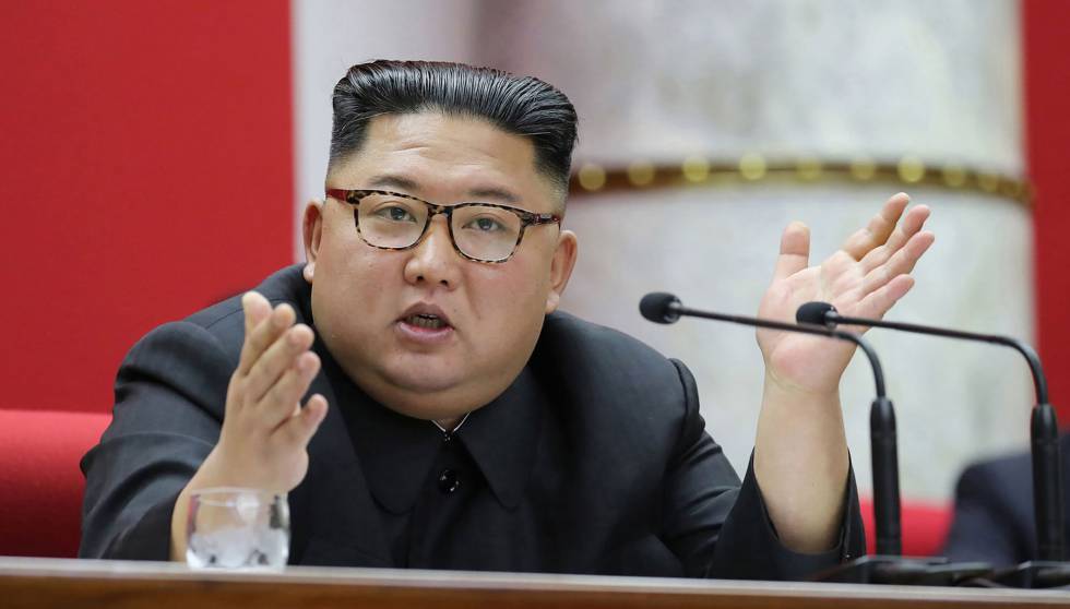 Kim Jong-un, en el Comité Central del Partido de los Trabajadores en diciembre, en una fotografía distribuida por la agencia estatal KCNA.
