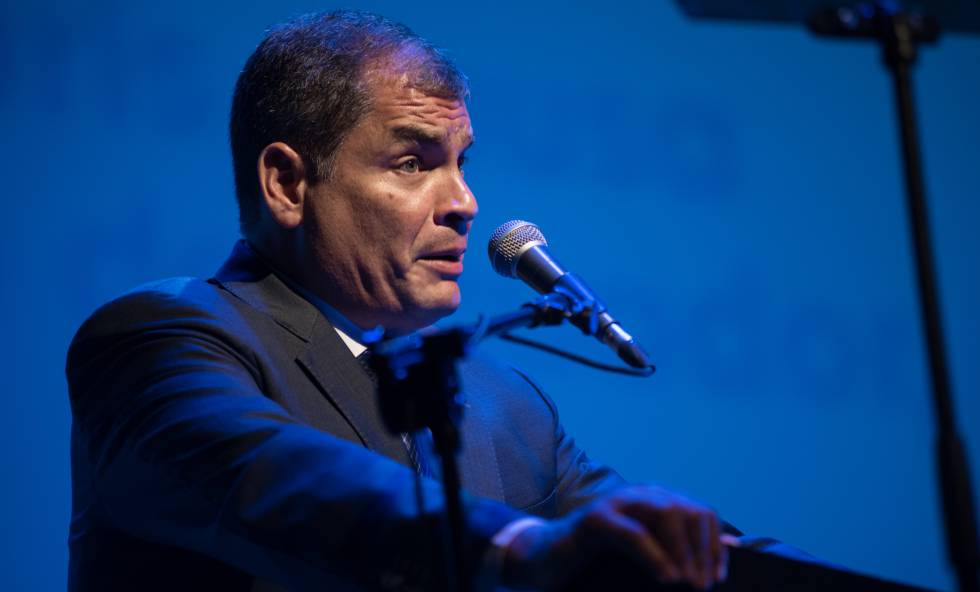 El expresidente Correa, en 2018. 