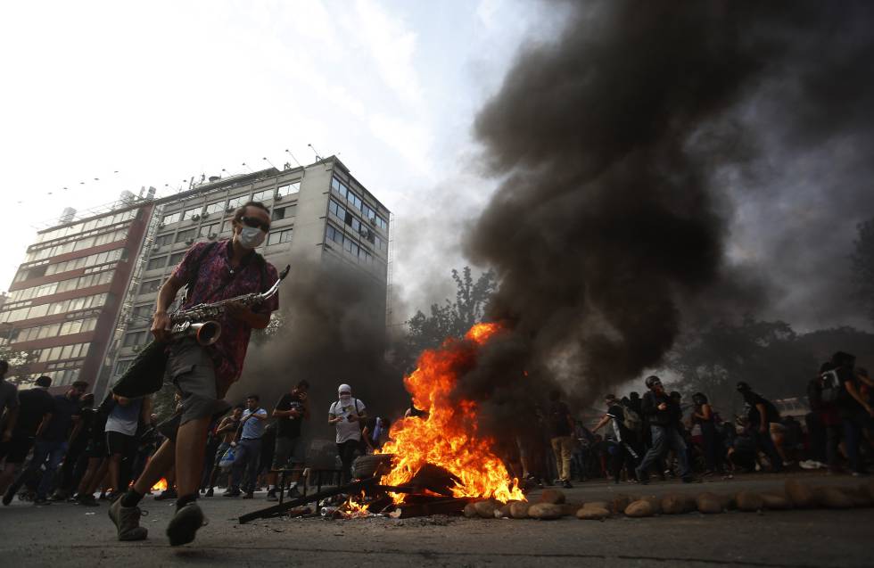 Protestas el viernes en Santiago de Chile