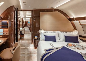 Un avión privado de 101 millones de euros para surcar el cielo a todo lujo