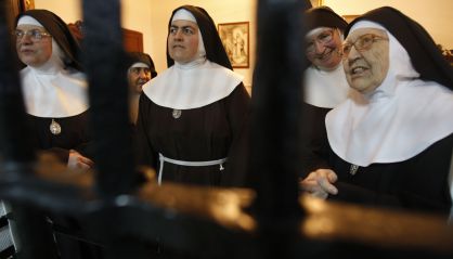 Monjas del monasterio de Nuestra Señora de la Cruz, en Madrid.