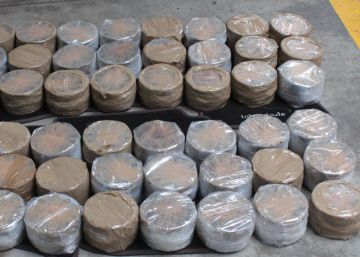 Parte de la droga incautada en Pontevedra. 