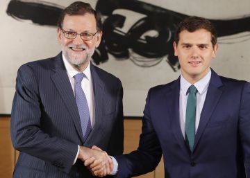 Mariano Rajoy y Albert Rivera, este miércoles.
