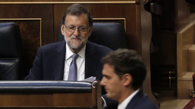 Mariano Rajoy durante el debate de investidura. 