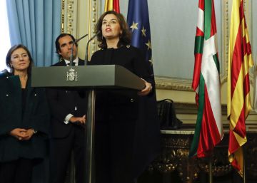 La ministra de la Presidencia y para las Administraciones Territoriales, Soraya S&aacute;enz de Santamar&iacute;a.