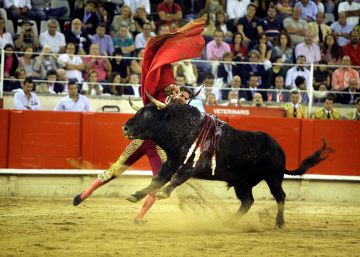 El torero Seraf&iacute;n Mar&iacute;n en la plaza Monumental de Barcelona.