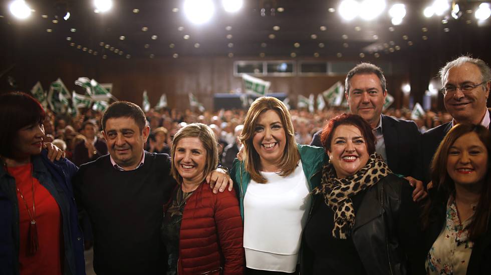 Susana Díaz exhibe la fuerza del PSOE andaluz en un acto en Sevilla