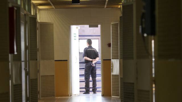 Interior del CIE de Aluche.