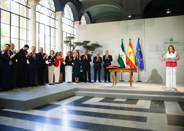 Susana Díaz relanza las políticas de sanidad, educación y empleo con el cambio de Gobierno