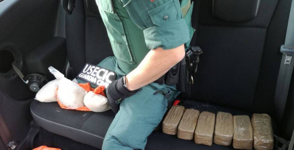 Heroína incautada por la Guardia Civil en Galicia.