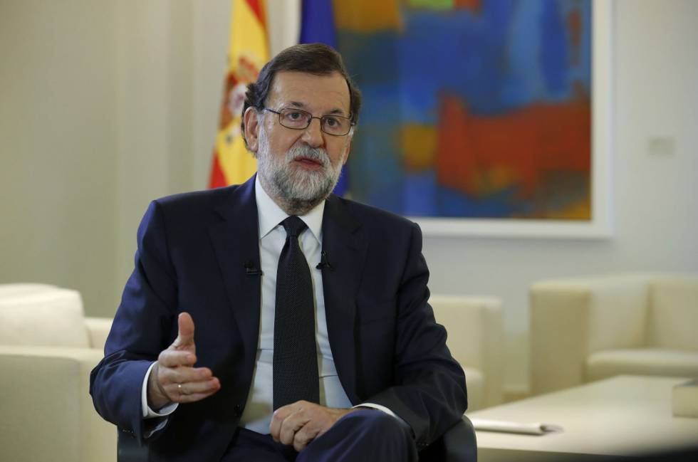 El jefe del Ejecutivo, Mariano Rajoy en una entrevista con la Agencia Efe. 