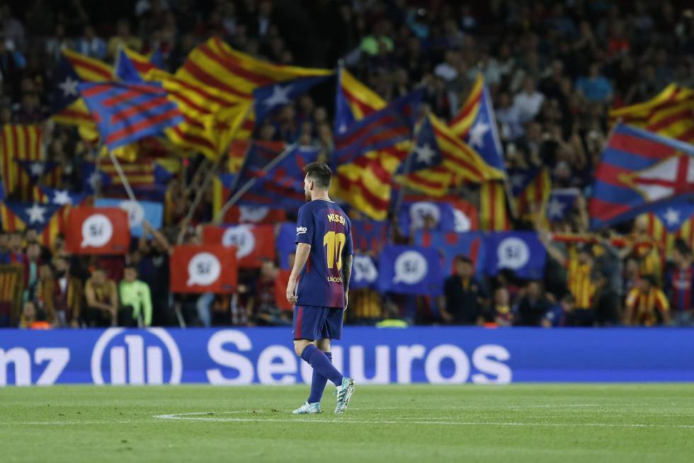 Messi, durante un partido de esta temporada en el Camp Nou.