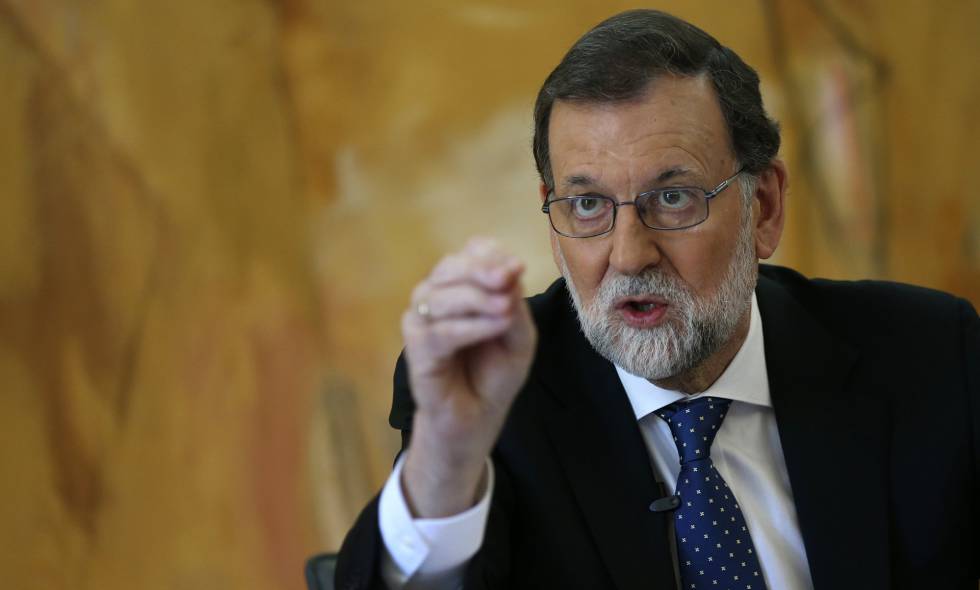 Rajoy, durante la entrevista.