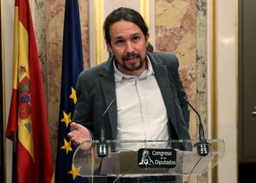 Iglesias, durante su comparecencia este martes en el Congreso.