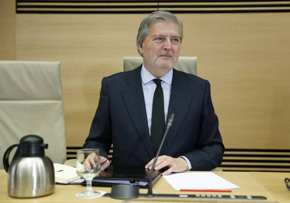 El ministro Méndez de Vigo en su comparecencia en la subcomisión de Educación, el pasado miércoles. 