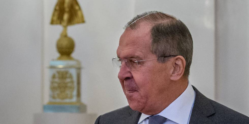 El ministro de Exteriores ruso, Sergei Lavrov, este jueves en Moscú. 