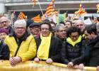 El separatismo pasea su odio a España por las calles de Bruselas