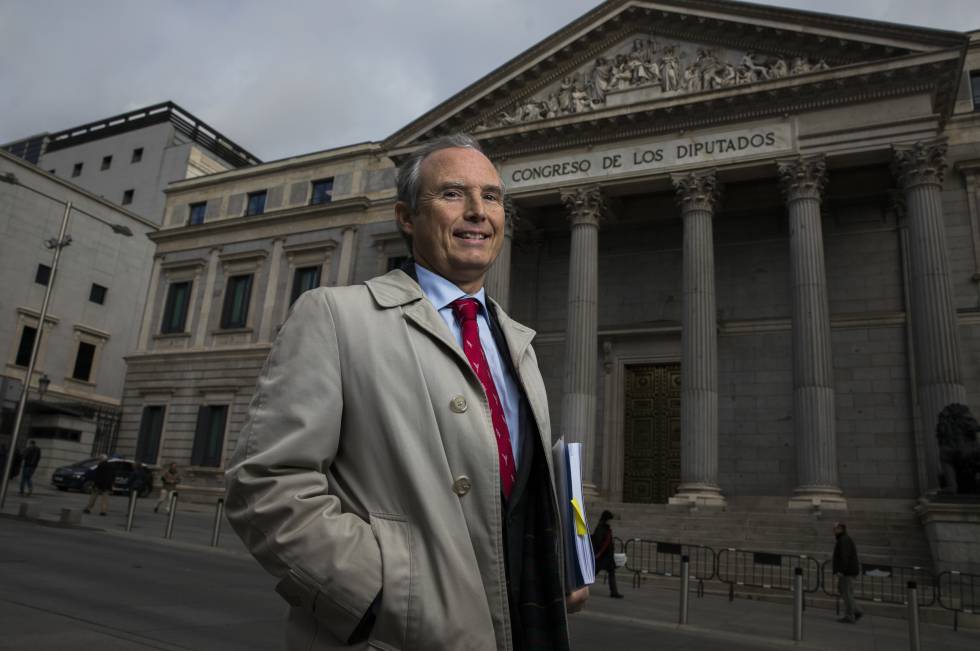 Víctor Torre de Silva, este viernes ante el Congreso de los Diputados.