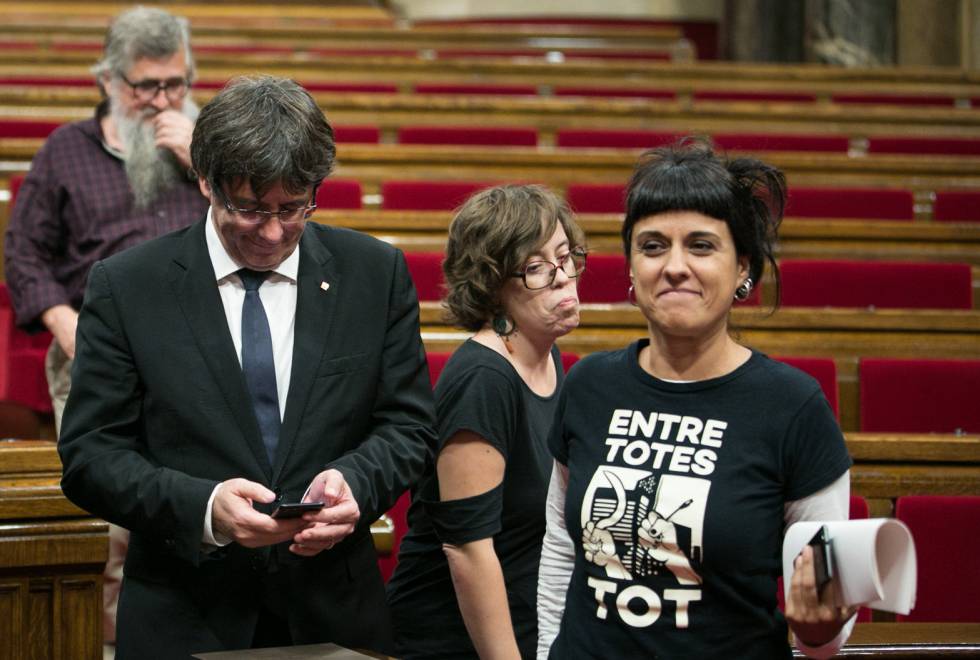 La portavoz de la CUP en el Parlament, Anna Gabriel, en una foto de archivo.