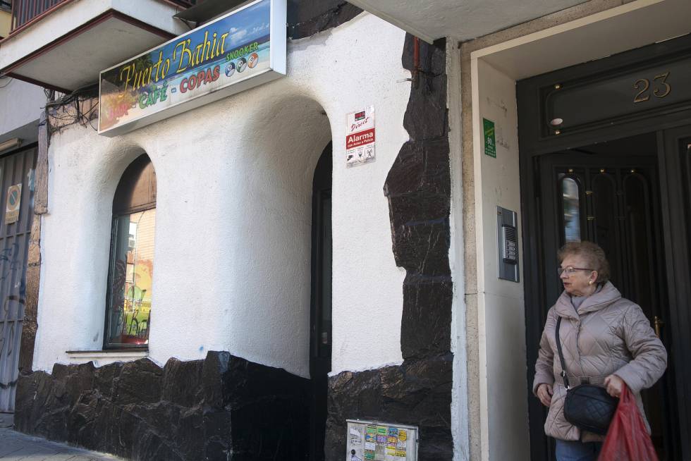 Fachada del local regentado por la familia de la detenida María Hilda Pérez Zamora.