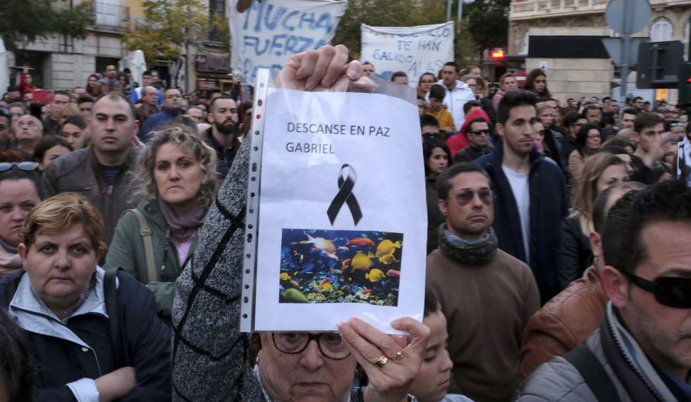 Concentración este domingo en Almería en repulsa por el asesinato de Gabriel.