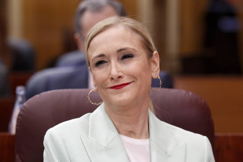 Cifuentes en la sesión del pleno ordinario de la Asamblea de Madrid del pasado jueves 22. 