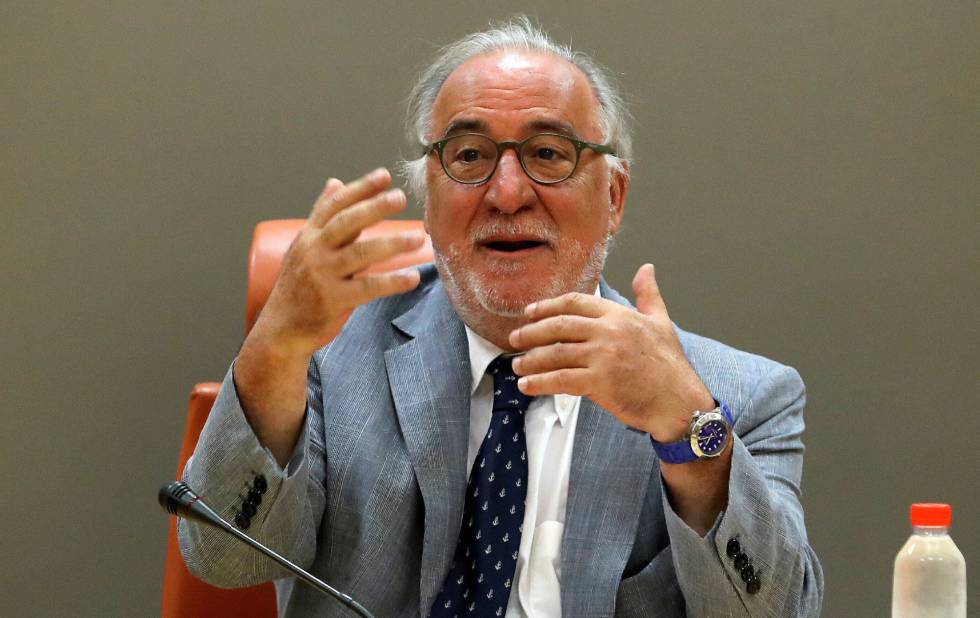 El director general de Tráfico, Pere Navarro, durante su comparecencia en rueda de prensa.