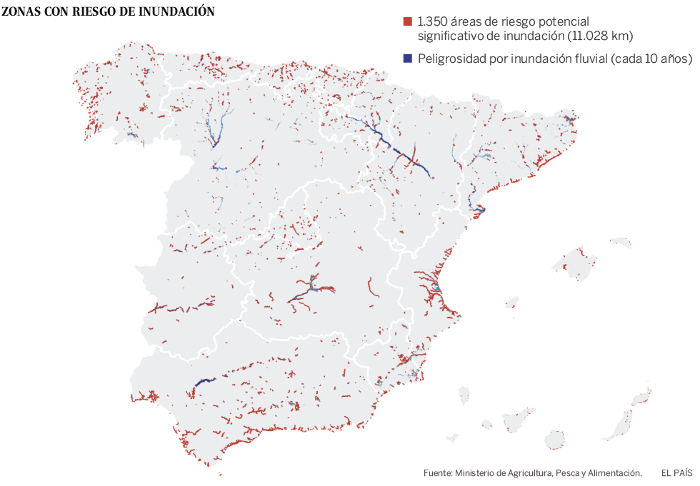 1 342 áreas En Riesgo De Inundación En España A La Espera De Que Se