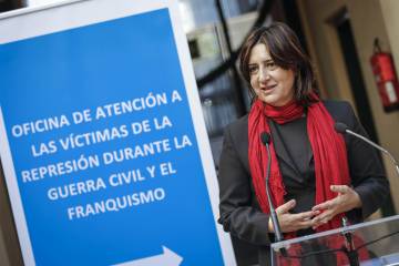 Rosa Pérez, durante la presentación de la oficina.