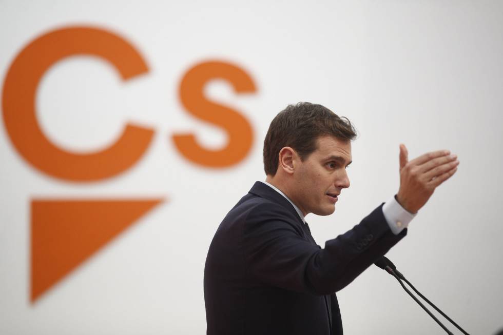 Albert Rivera, tras la reunión del Comité Ejecutivo Nacional de Ciudadanos.