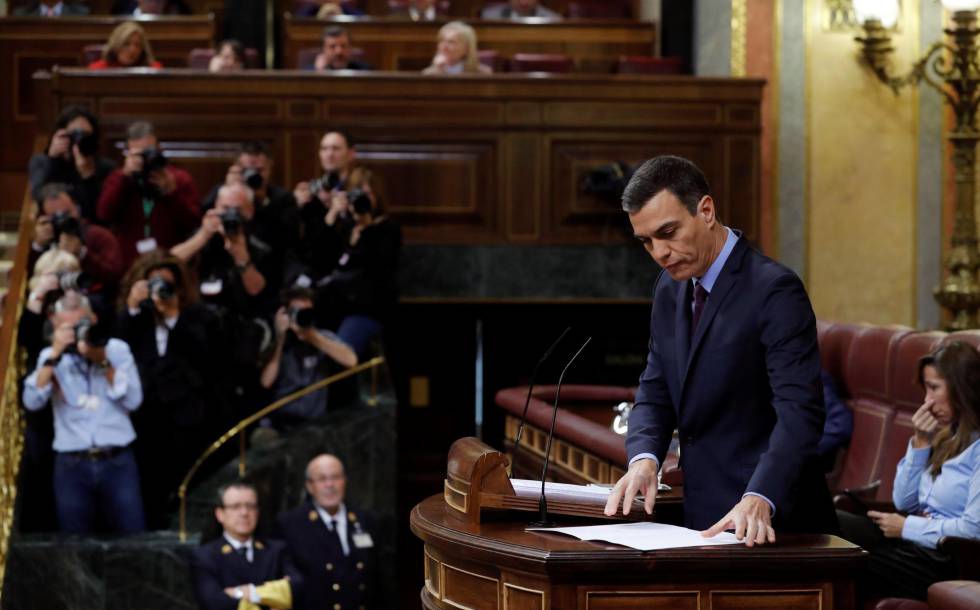 Compare And Contrast Essay High School Vs College Spanish Prime Minister Pedro Snchez In Congress On Wednesday English Essay Outline Format also How To Write Science Essay Spanish Politics Spanish Pm Catalan Politicians Creating Narrative Narrative Essay Examples For High School