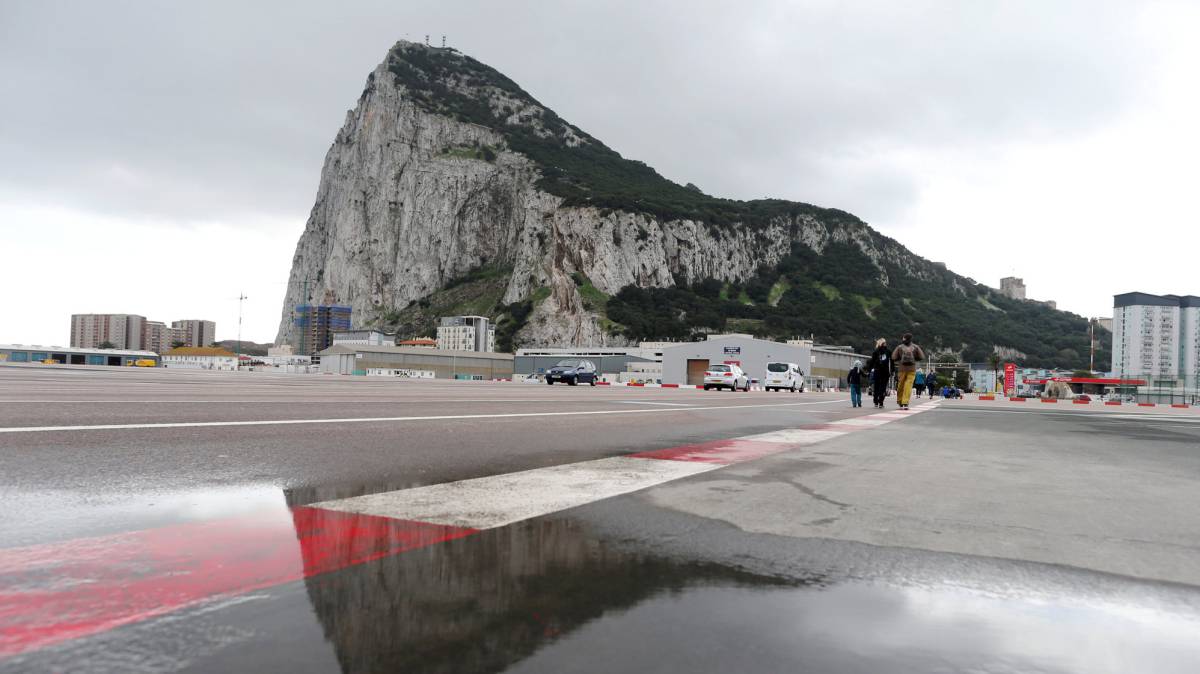 El aeropuerto internacional de Gibraltar.