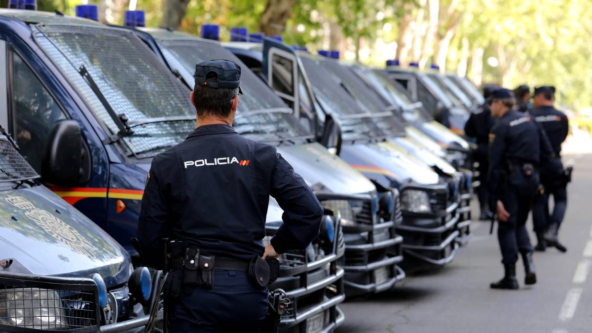 Imagen de archivo de agentes de la Policía Nacional.