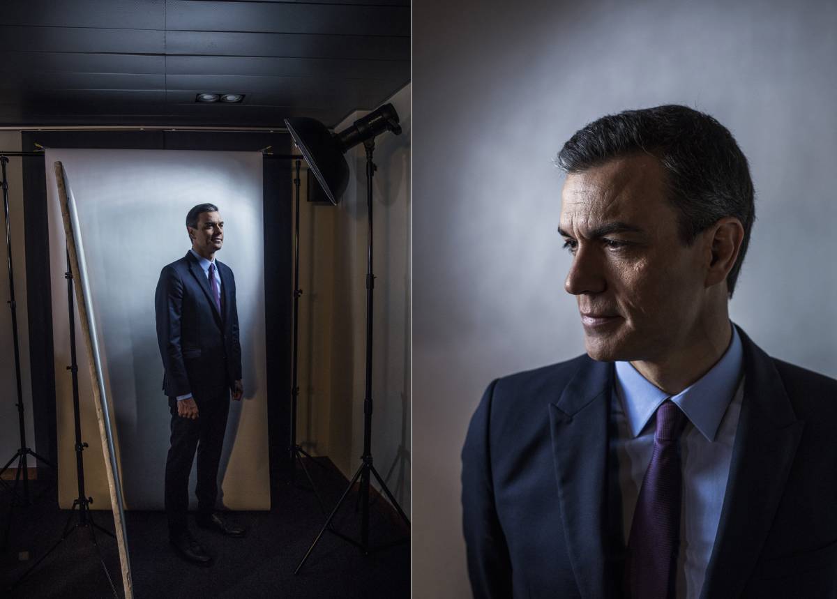 El presidente del Gobierno, Pedro Sánchez, en La Moncloa.