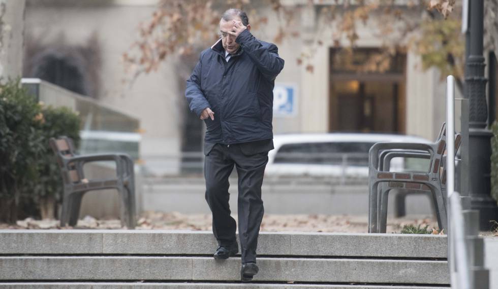 El comisario Enrique García Castaño, alias 'El Gordo', en la Audiencia Nacional.