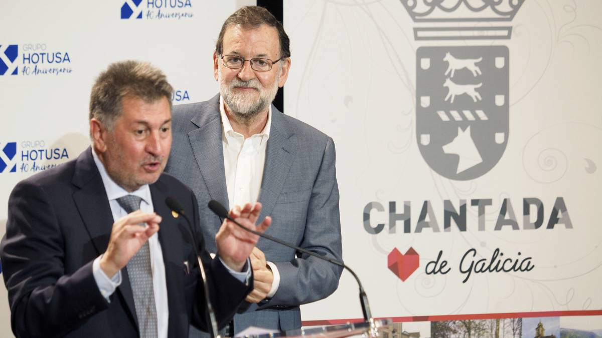 Rajoy y el hotelero López Seijas.