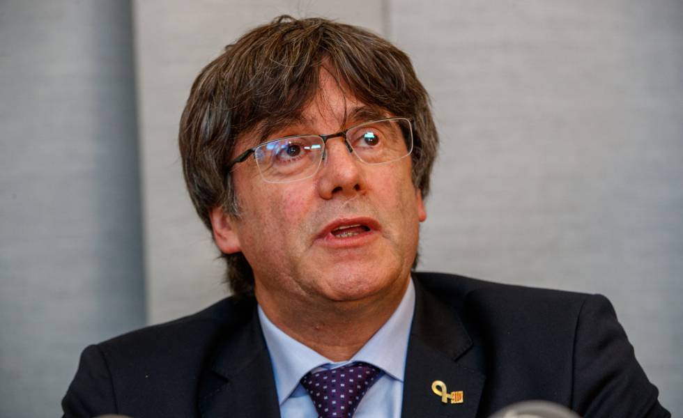 El expresidente de la Generalitat, Carles Puigdemont, en un acto esta semana en Bélgica.rn 