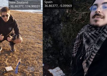 Los dos lados del 'bocadillo de Tierra', en Auckland (Nueva Zelanda) y cerca de Ronda (Málaga).