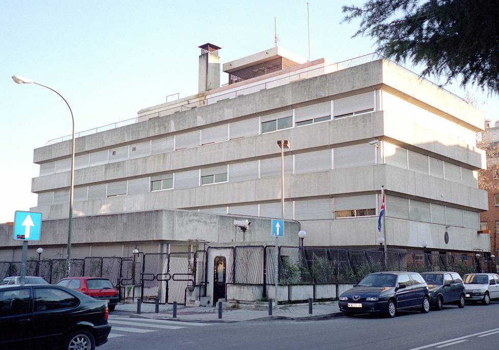 Edificio de la embajada de Cuba en el Paseo de la Habana de Madrid.