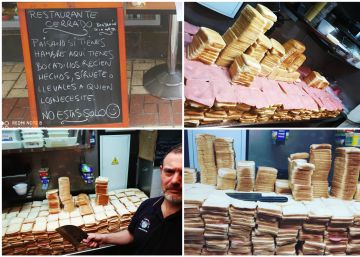 El cocinero de los 3.000 bocadillos solidarios