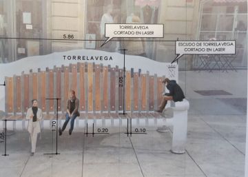 Un banco gigante para atraer el turismo de selfis