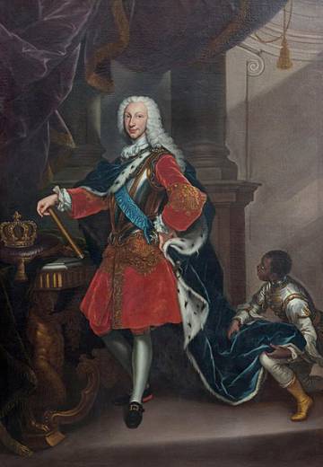 Carlos VII, rey de Nápoles (futuro Carlos III de España), por Giovanni Maria delle Piane, 1737.