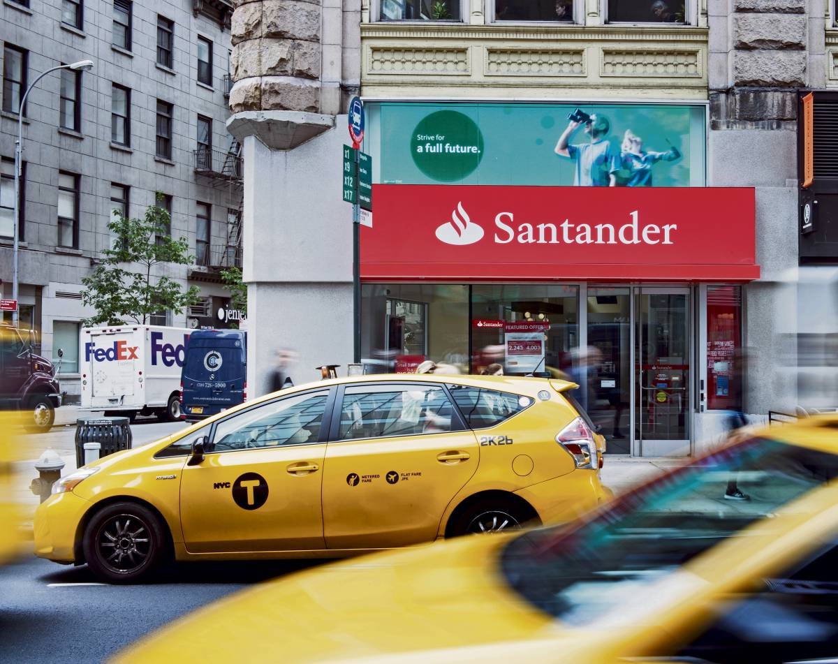Oficina del Banco Santander en Broadway.