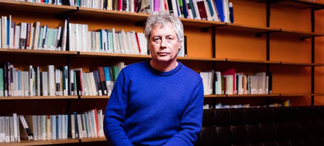 Alessandro Baricco, en uno de los despachos de la escuela Holden.