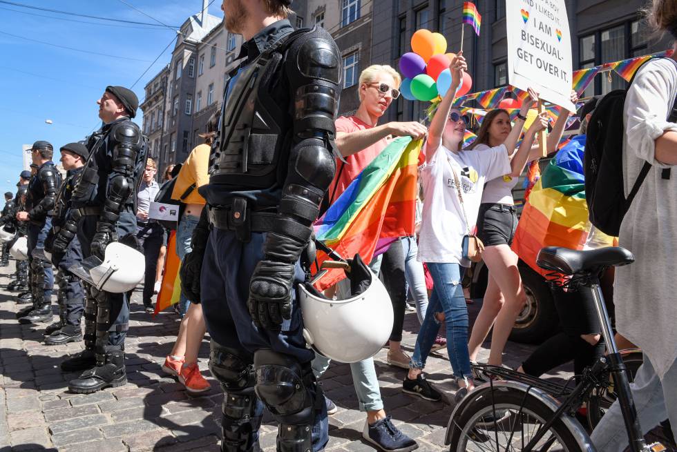 CelebraciÃ³n de la Baltic Gay Pride en Riga (Letonia), el pasado junio.