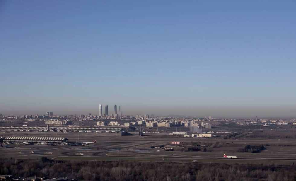 La contaminación de Madrid el pasado 2 de enero.