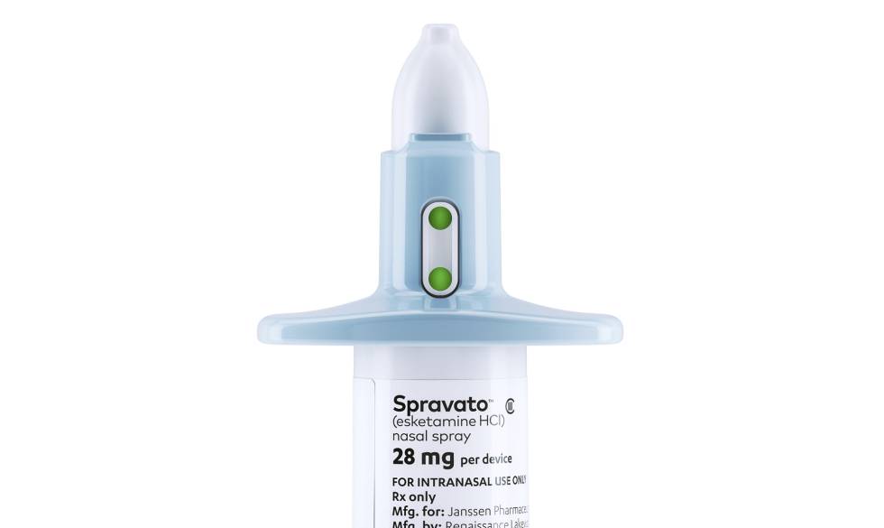 Imagen proporcionada por Janssen del nuevo medicamento Spravato en formato de 'spray' nasal.