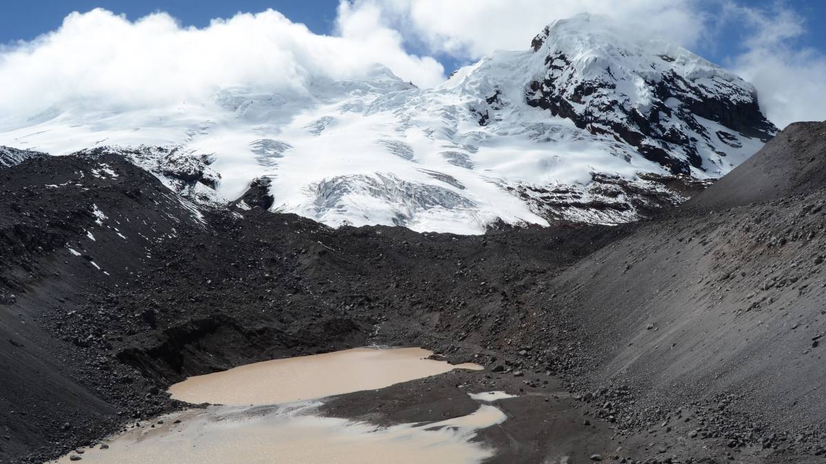 Pérdida de hielo del volcán Antisana, en Ecuador.