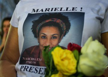 Concentración en el aniversajro del asesinato de la concejal brasileña Marielle