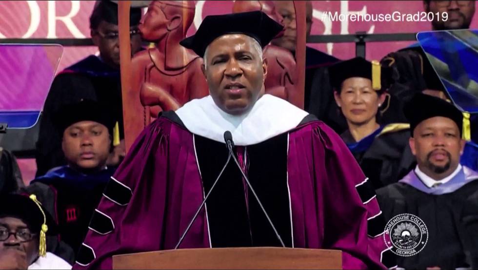 Robert F. Smith, el pasado domingo en Morehouse College, Atlanta (Georgia).